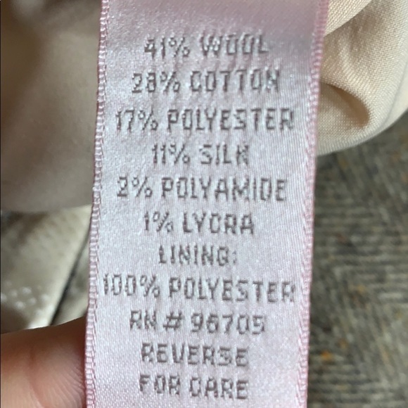 Rebecca Taylor Wool Tweed Brown Capri Pants 8 women’s academia - Picture 6 of 12